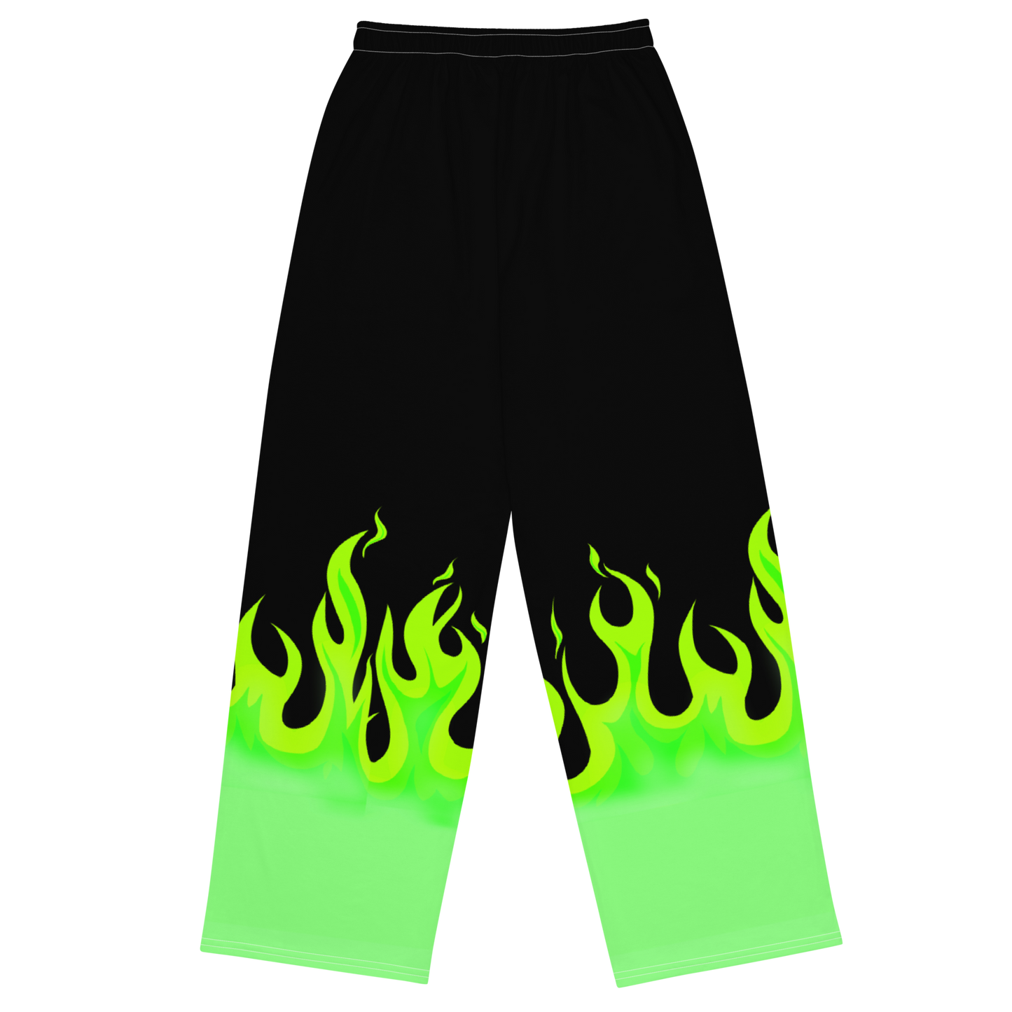 Green Flames Pants