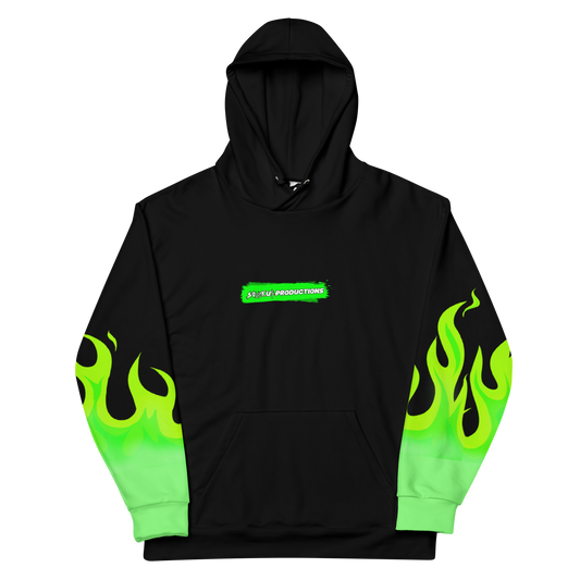 Tim Testy Green Flames Hoodie